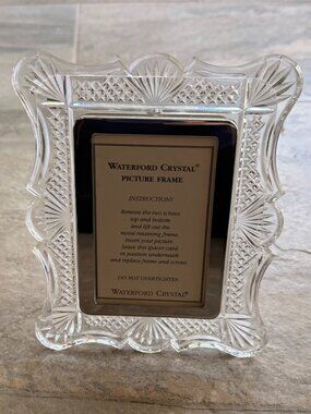 Waterford Crystal Scalloped Picture Frame featuring the Lismore pattern